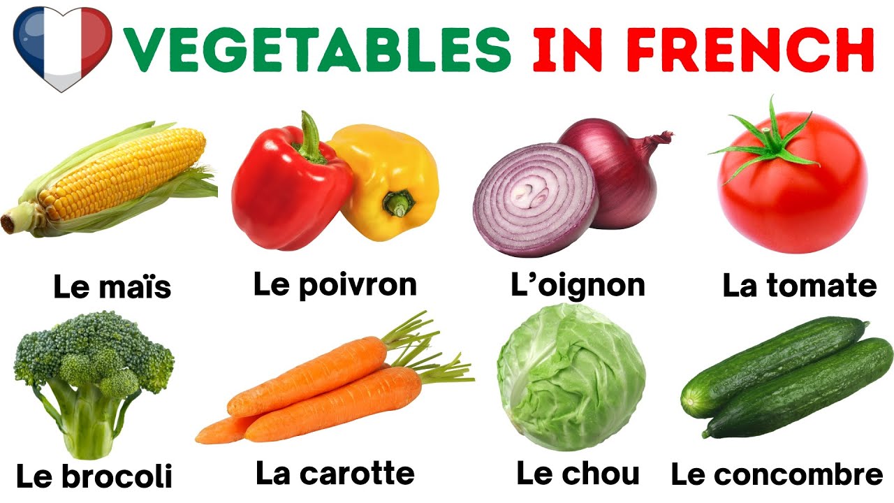 Vegetables in French | Vegetables Vocabulary | French Vegetables | French Vocabulary | Learn French