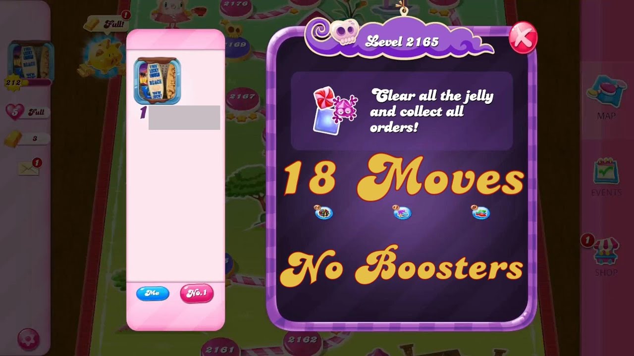 How To Play Level 2165 In Candy Crush How to Clear Candy Crush Level 2165 in 18 Moves, No Boosters Used - YouTube