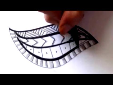 How To Draw a Tribal Maori Polynesian Tattoo Design Pattern