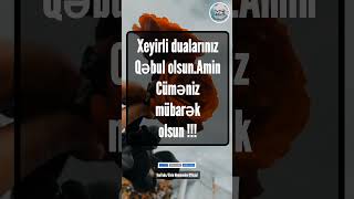 Cüməniz Mübarək Olsun