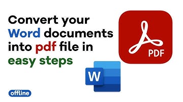 How to convert word document into pdf file(step by step)