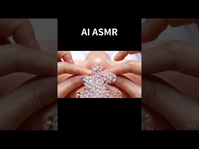 閲覧注意？AIの鼻から謎の粒が大量放出🫨 #asmr #ai
