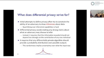 A whistle-stop tour of Differential Privacy for data protection, Graham Cormode | LMS/IMA 2025