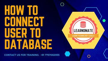 #shorts How to connect user to database. #learnomateTechnologies