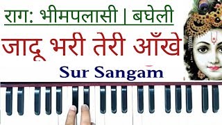जादू भरी तेरी आँखें जिधर गई I Sur Sangam Harmonium I Raag Bhimplasi I Bandish