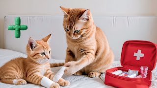 Mama Cats Magic Touch Heals Her Sick Kitten A Story Of Love And Care