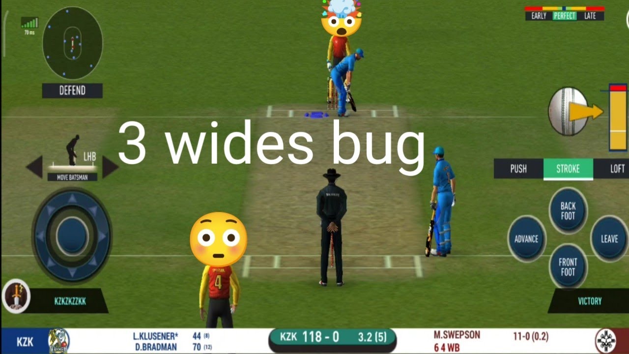 3 wides bug 🤣🙏|| New bug in Rc20 multiplayer|| real cricket 20 multiplayer
