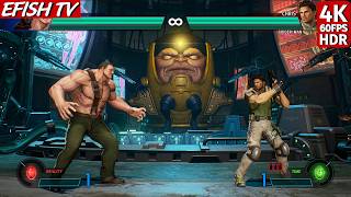 Haggar & Iron Man vs Chris & Spider-Man (Hardest AI) - Marvel vs Capcom: Infinite
