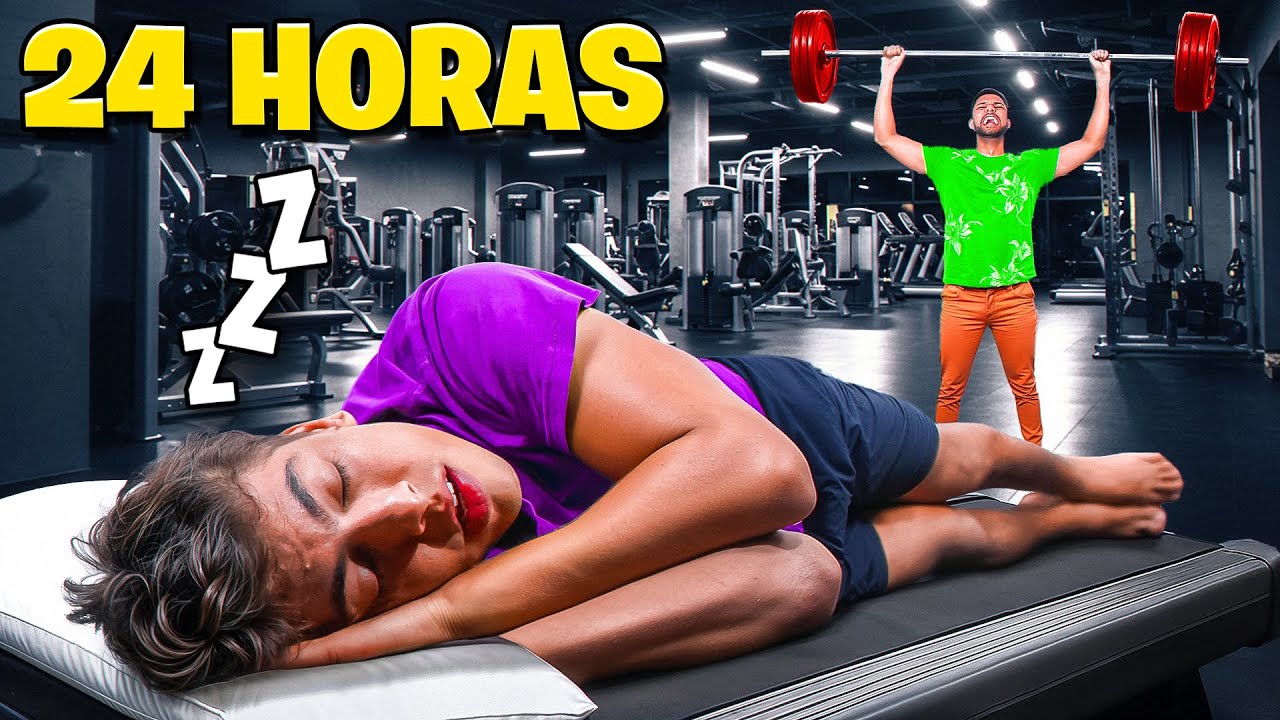 PASSAMOS A NOITE EM UMA ACADEMIA! *Oh My God*