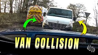 White Van's Near Collision at Junction Stop