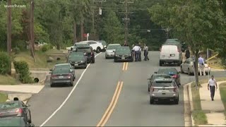 Police searching for dark colored sedan after shooting at funeral in Suitland, Md.