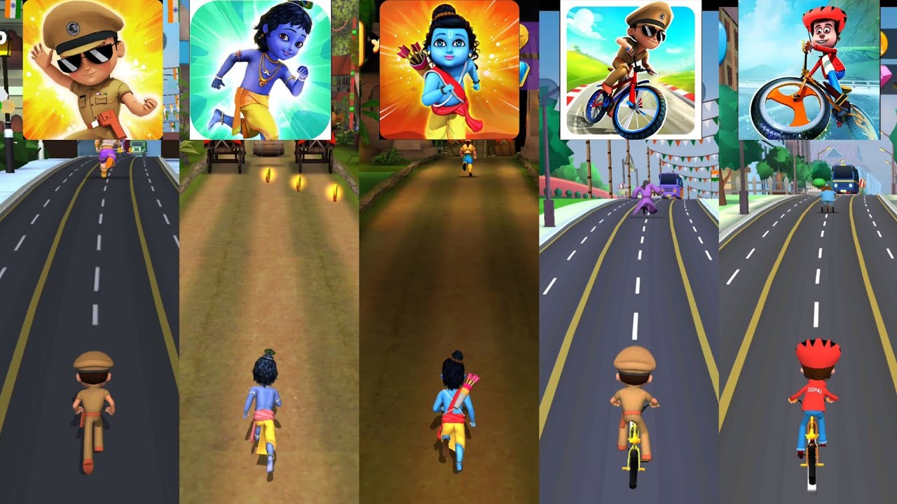 Little Singham 🆚 Little Krishna 🆚 Little Ram 🆚 Little Singham Cycle Race 🆚 Golmaal Jr