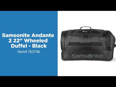 behang Bederven Gehakt Promotional Samsonite Andante 2 22" Wheeled Duffel - Black $75.80