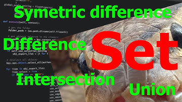 สอนไพธอน python 3 เรียนเทคนิค symetric difference Intersection union set ทำงานได้แบบคณิตศาสตร์ Help