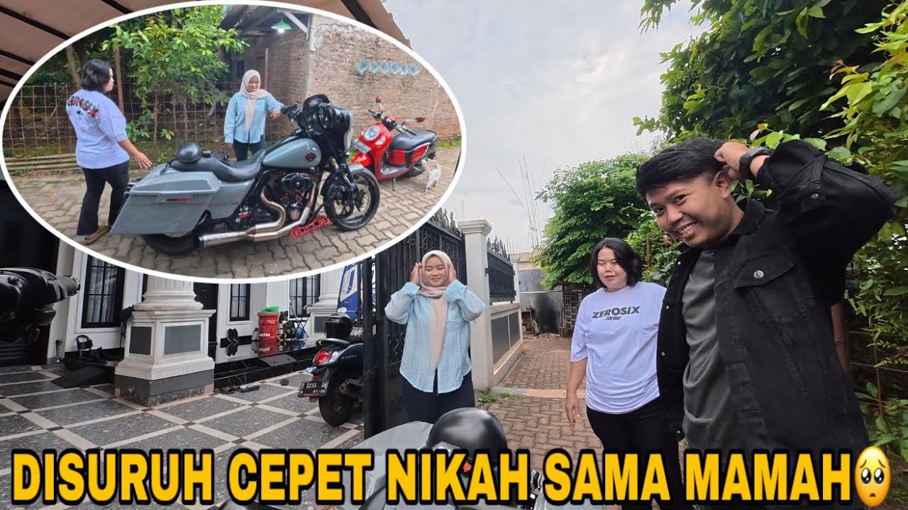 ORANG TUA MARAH GARA GARA BELI MOTOR LAGI‼️REAKSI MAMAH DIBONCENG HARLEY‼️