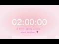 Soft Pink Study Ambience 💗 2 Hour Focus Session (No Talking)