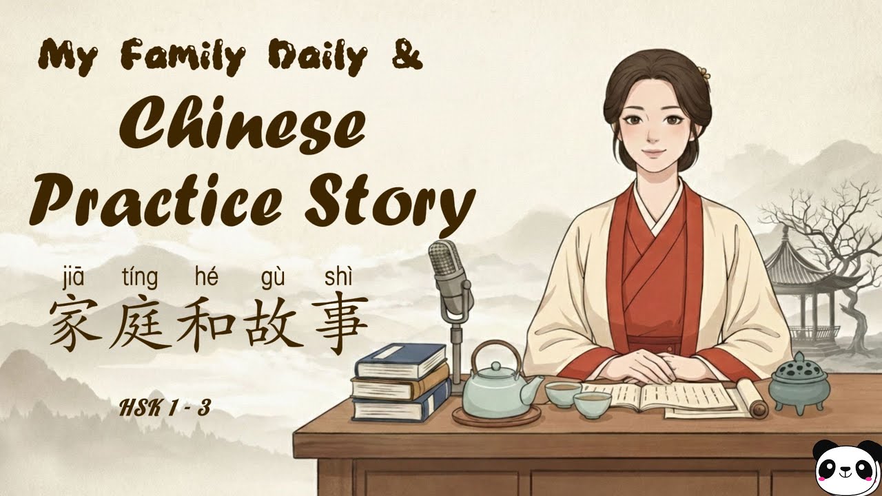 | HSK 1 - 3 | My Family and Daily Chinese Practice Story  | A Story Changed My Life
