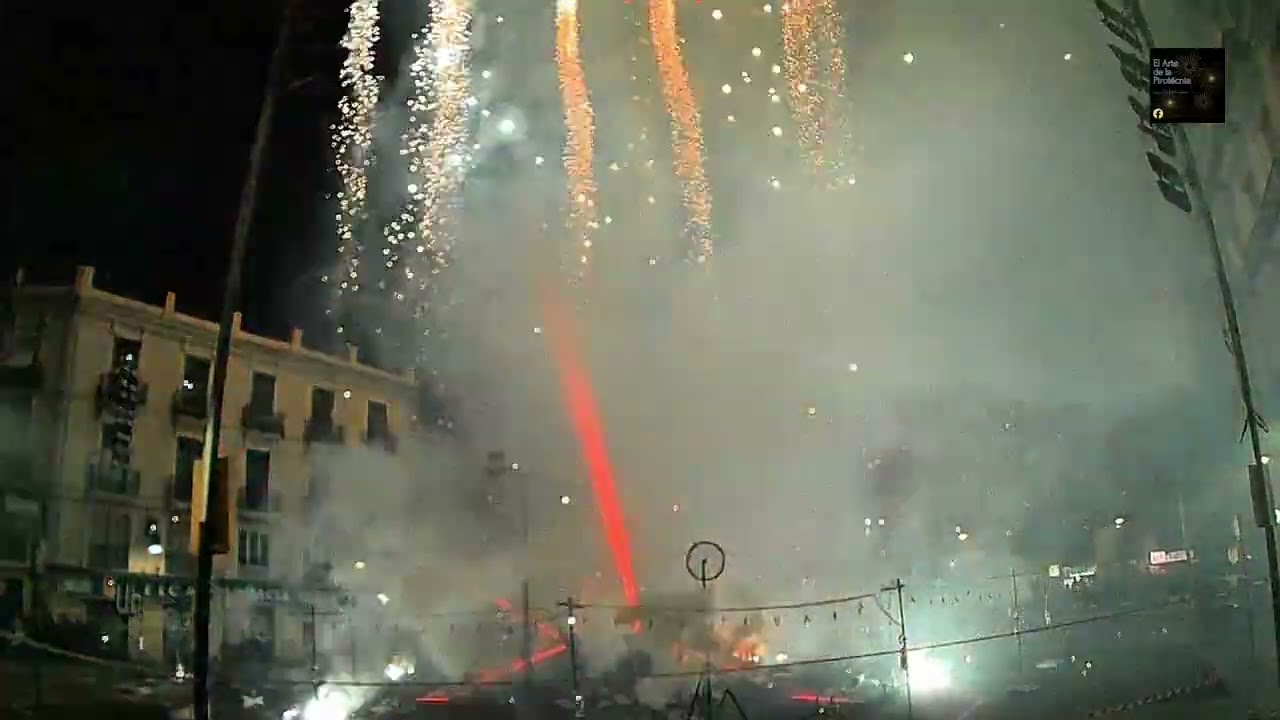 POLVORA A LA VESPRA, Falla Convento Jerusalén, Pirotecnia Aitana