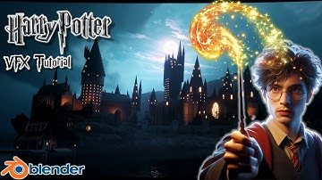 I Recreated Harry Potter’s Hogwarts Castle in VFX! (Blender 3D CGI)