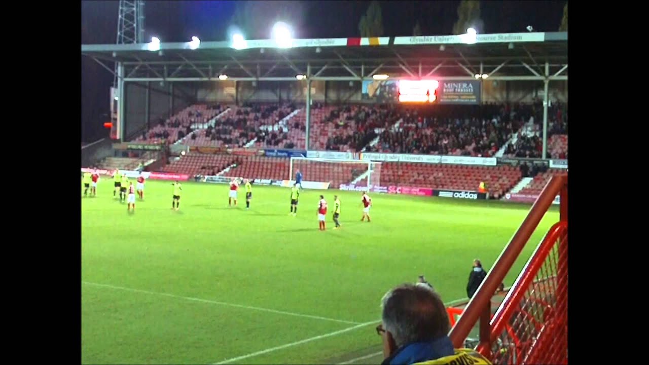 Andy Bishop's First Goal For Wrexham v Gateshead