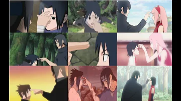 Was hat es zu bedeuten als Itachi Sasuke auf die Stirn getippt hat?