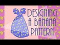 Infinite Painter drawing app: designing a banana pattern!