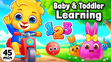 Baby Learning, Baby Songs, Toddler Learning Videos, Learn Numbers, Shapes, Colors, ABC With Lucas
