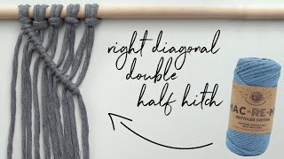 Famous How to make a Right Diagonal Double Half Hitch - Macramé 101 Net Worth