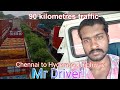 90 kilometres traffic on Chennai Hyderabad Highway