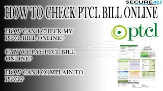 How to Check Ptcl Bill Online | Secure4u | Hindi Urdu screenshot 4