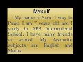 Me, Myself and I Essay Example - How to Write an Essay Without Using I | Synonym However, here