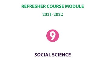 9th Social Science | Refresher Course Module | Answer Key | Unit 1 | English Medium