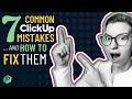 7 ClickUp Setup Mistakes + HOW TO FIX THEM | How to use ClickUp Hierarchy, Views, & more