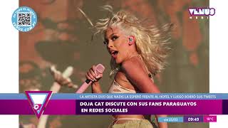 Doja Cat discute con sus fans paraguayos en redes sociales Sonido Urbano