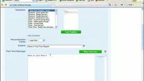 Aweber Autoresponders Setup