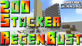 200 Stacker Regen Bust!!!! Minecraft Cannons w/ TheProVidz