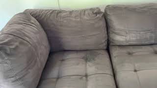 Cindy Crawford Sectional - Gray | Used Sectional Couch Philadelphia, PA