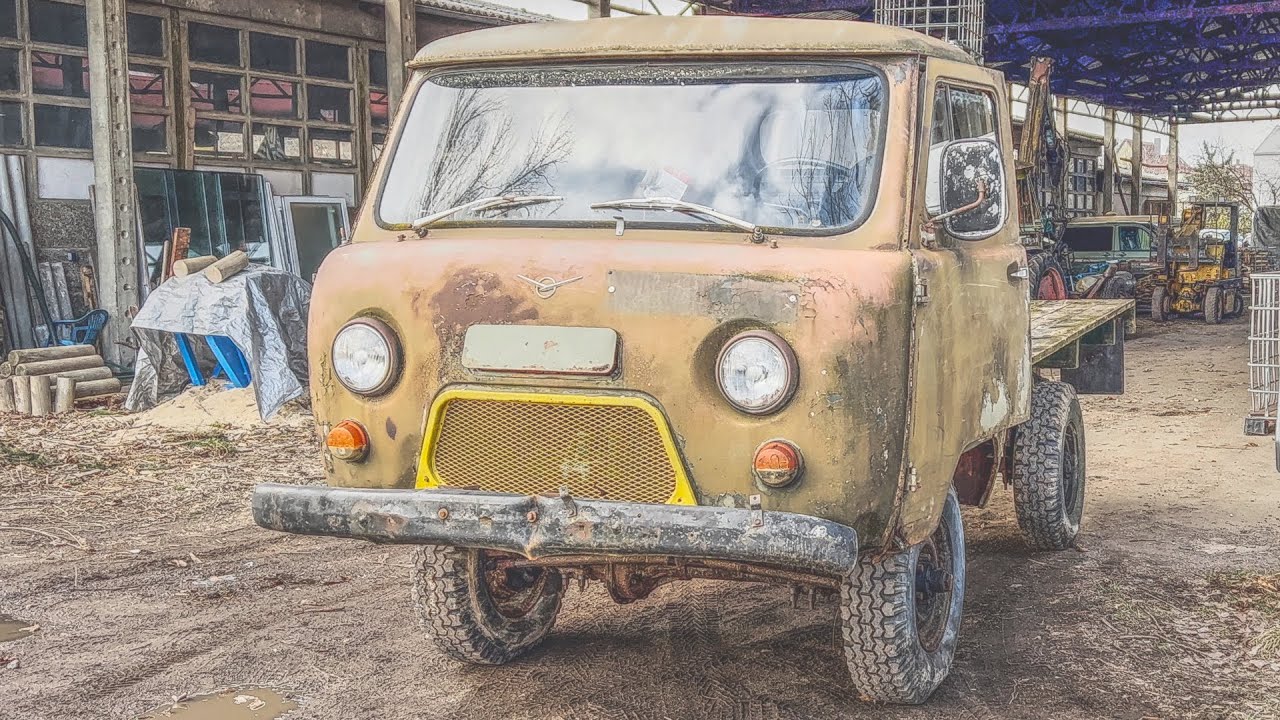 Ich habe mir einen UAZ Buhanka blind in Litauen ersteigert, Erster Rundgang