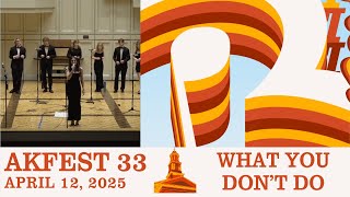 What You Don't Do – Colgate Resolutions A Cappella