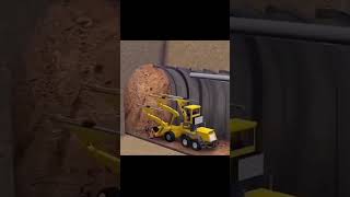How tunnels are constructed ? Animation video #asmr #shorts #youtubeshorts