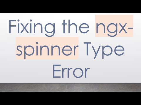 Fixing the ngx-spinner Type Error