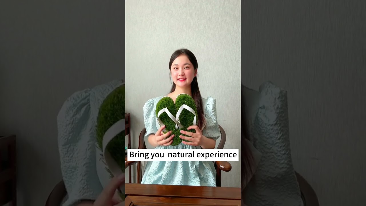 Step into eco-chic comfort with Green Grass Slippers! ?✨