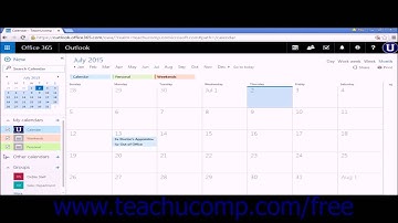 Outlook Web App Tutorial Managing Multiple Calendars 2015 Microsoft Training