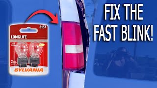 How to Change Chevy Express Rear Brake Light Bulb Turn Signal | Van Life