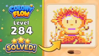 Colony Flow! - Level 284 Walkthrough 🧩 | Solution & Gameplay (ABI GAMES) 🐜