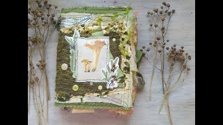 Mushroom Woodlands Eco Junk Journal flipthrough (Sold)