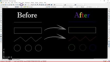 How to change line color after drawing in AutoCad 2007.