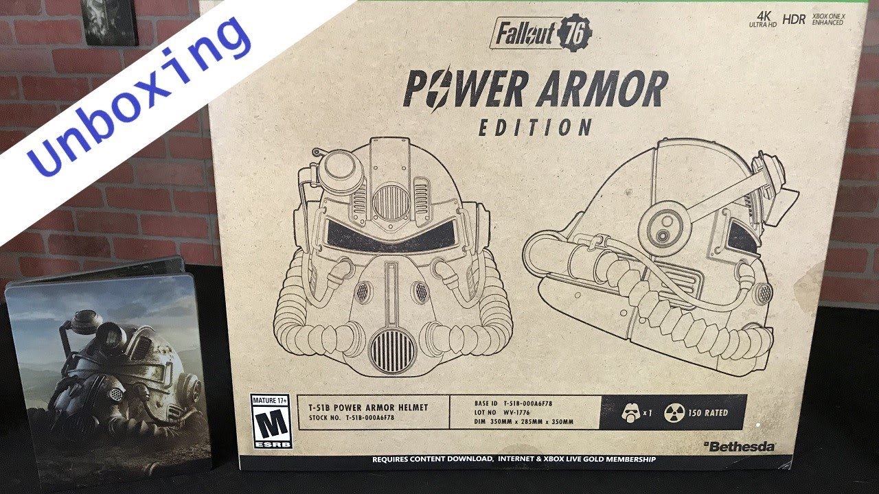 Unboxing : Fallout 76 Power Armor Collector's Edition - YouTube