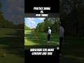 Driver practice swing vs the real golf swing  golf golfreels lefthanded shorts