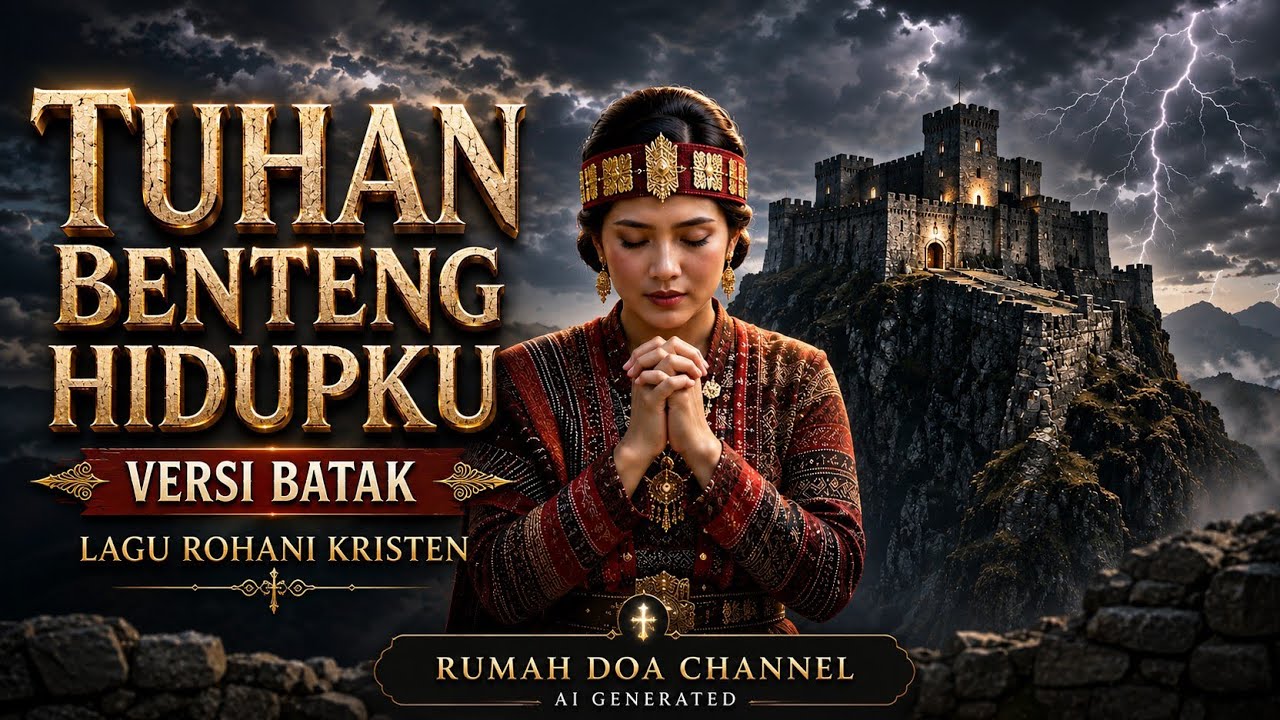 TUHAN BENTENG HIDUPKU | VERSI BATAK (AI COVER) LYRIC VIDEO